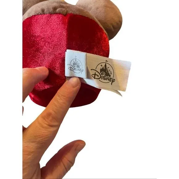 Disney Brown Red Yellow Mickey Mouse Candy Apple Plush Toy 11" - Picture 3 of 8